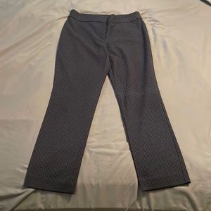 Ann Taylor Factory navy cropped work trousers